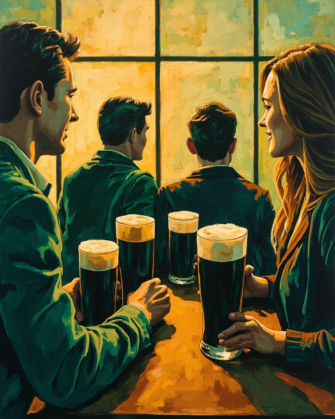 St patrick's day e-card design