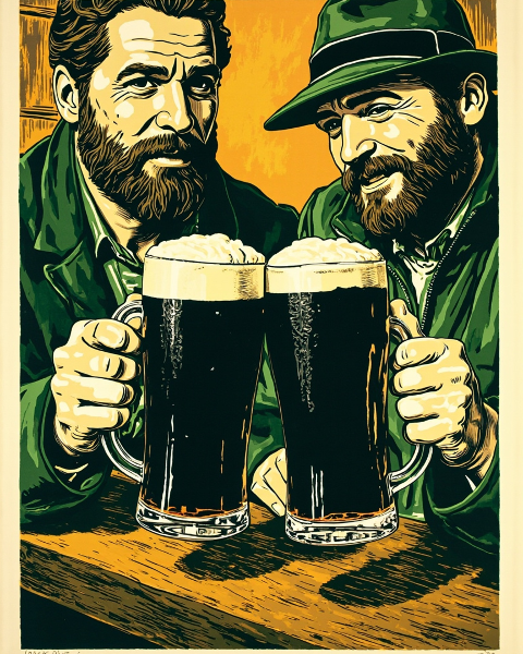 St patrick's day e-card design