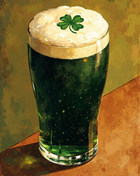 St patrick's day e-card design