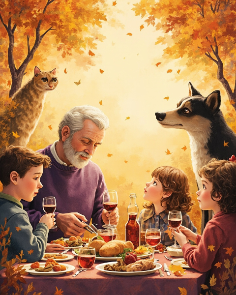 Thanksgiving e-card design