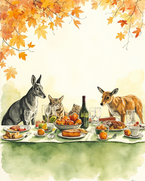 Thanksgiving e-card design