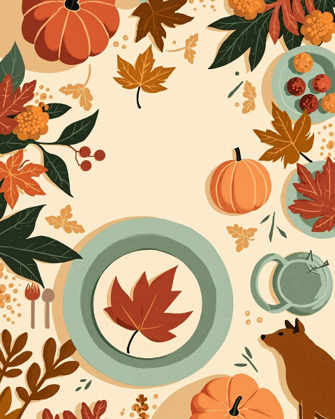 Thanksgiving e-card design