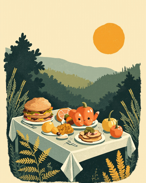 Thanksgiving e-card design