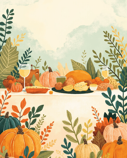 Thanksgiving e-card design