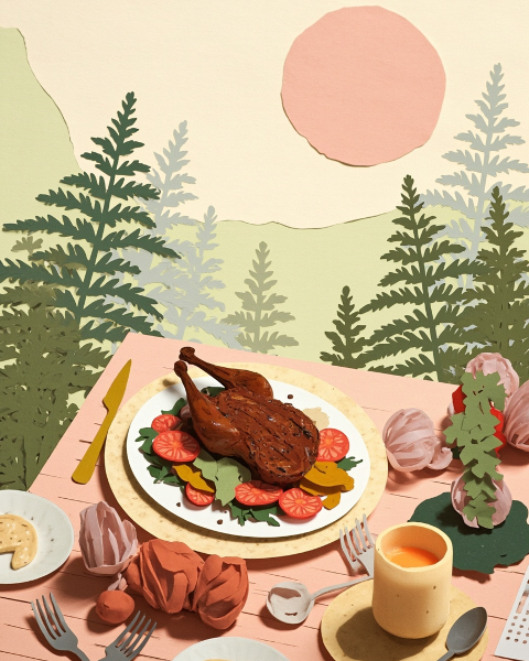 Thanksgiving e-card design