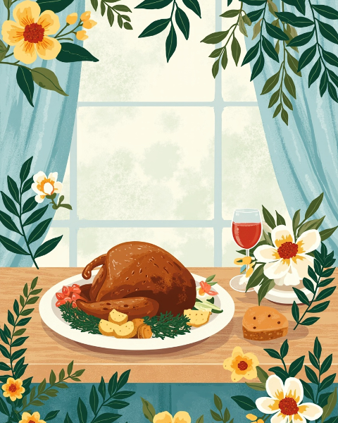 Thanksgiving e-card design