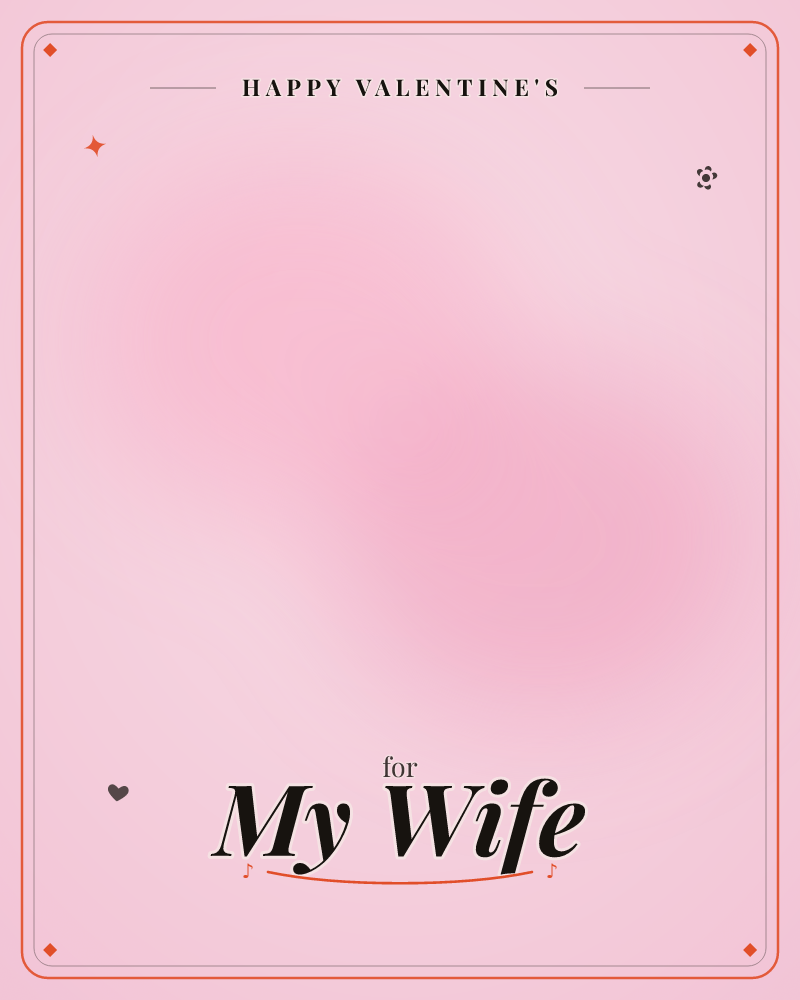 A soft field of blush pink fills the card, glowing brighter at the center and fading into dusky mauve shadows toward the edges, a valentine e-card design by @DittyCityTeam