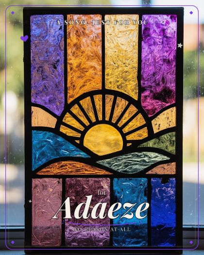Personalized just because song for Adaeze, gospel style