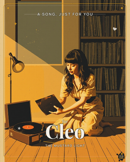 Personalized just because song for Cleo, warm smooth swing jazz style