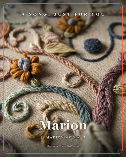 Personalized mothersday song for Marion, celtic style