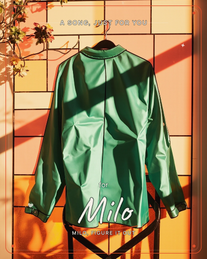 Personalized just because song for Milo,  style