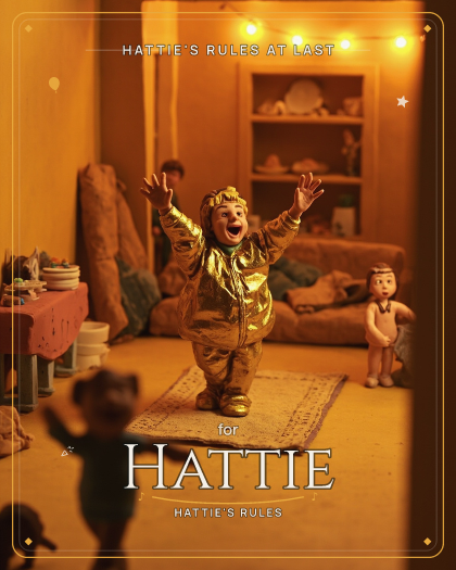 Personalized party song for Hattie, nostalgic 80s synth-pop style