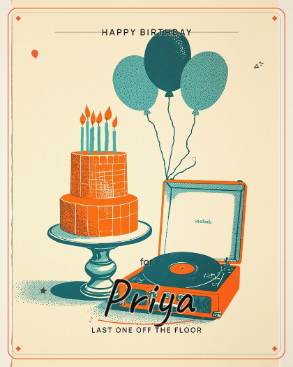Personalized birthday song for Priya, bollywood style
