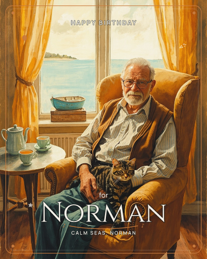 Personalized birthday song for Norman