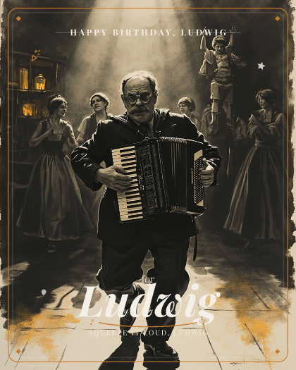 Personalized birthday song for Ludwig, lively polka style