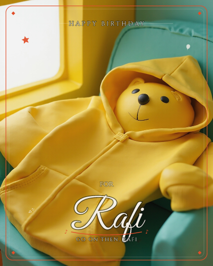 Personalized birthday song for Rafi, heavy dubstep with punchy sub-bass drops style