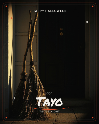 Personalized halloween song for Tayo, anthemic heavy metal style