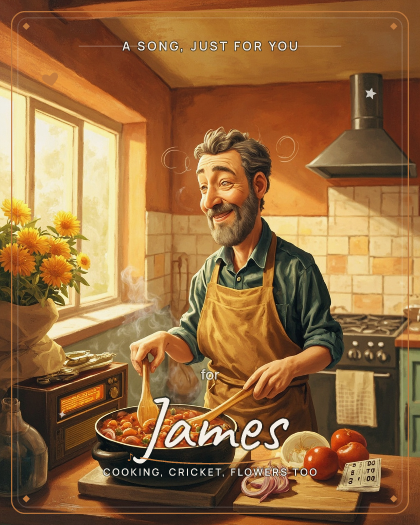 Personalized just because song for James