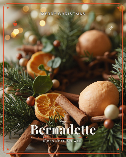 Personalized Christmas song for Bernadette