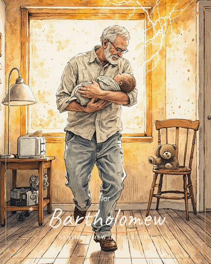 Personalized new baby song for Bartholomew, warm smooth bossa nova style
