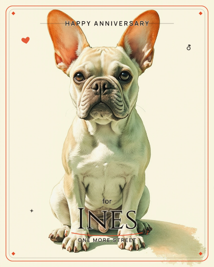 Personalized anniversary song for Ines