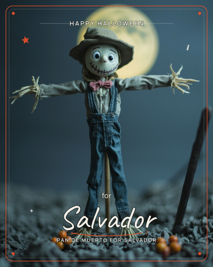 Personalized halloween song for Salvador,  style