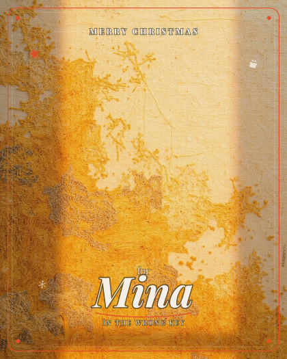 Personalized christmas song for Mina, anthemic indie rock style