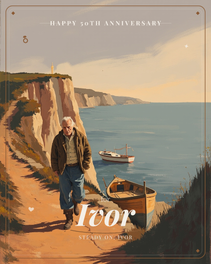 Personalized anniversary song for Ivor, Smoky slow blues with muted electric guitar style
