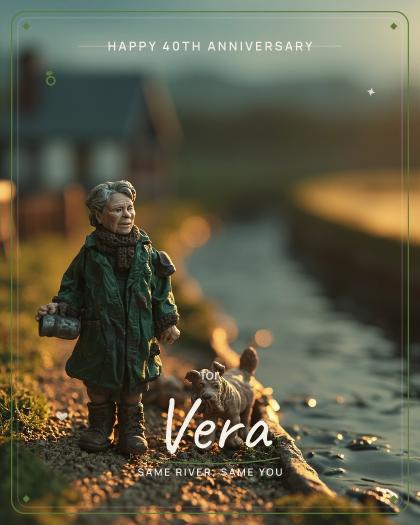 Personalized anniversary song for Vera, lively bluegrass with banjo style