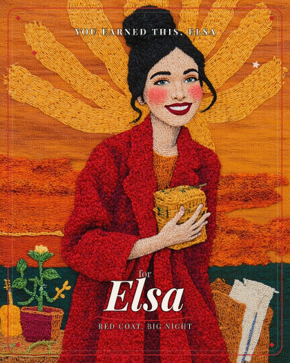 Personalized congratulations song for Elsa, traditional Mexican mariachi with bright trumpets style