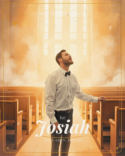 Personalized wedding song for Josiah, uplifting gospel with warm organ style