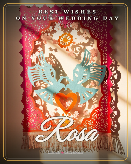 Personalized wedding song for Rosa
