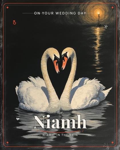 Personalized wedding song for Niamh, lilting Celtic folk with fiddle style