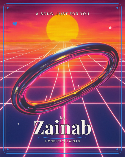Personalized just because song for Zainab, dnb style