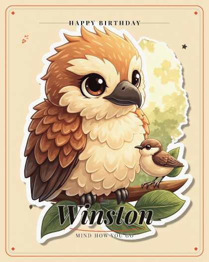 Personalized birthday song for Winston, smoky slow blues style