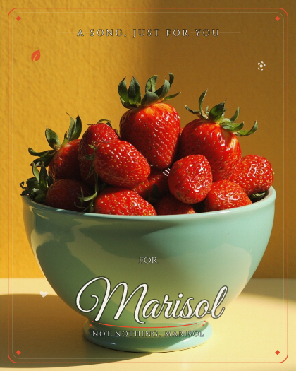 Personalized thankyou song for Marisol, style