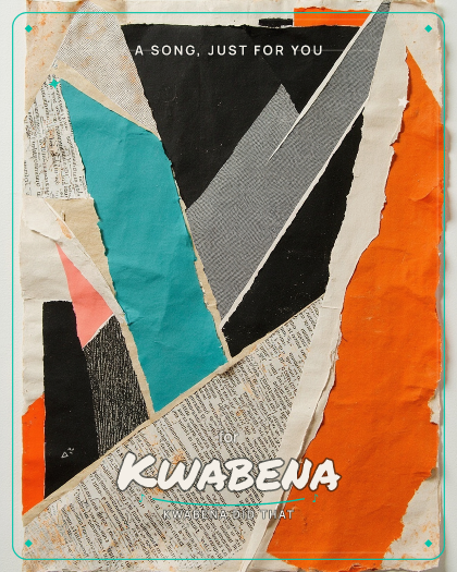 Personalized congratulations song for Kwabena, rapmodern style