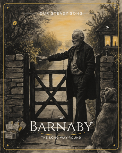 Personalized memory song for Barnaby, epic cinematic orchestral with swelling strings style