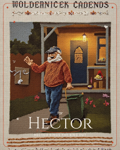 Personalized just because song for Hector, wild shambolic drunken sea shanty with rowdy fiddle style