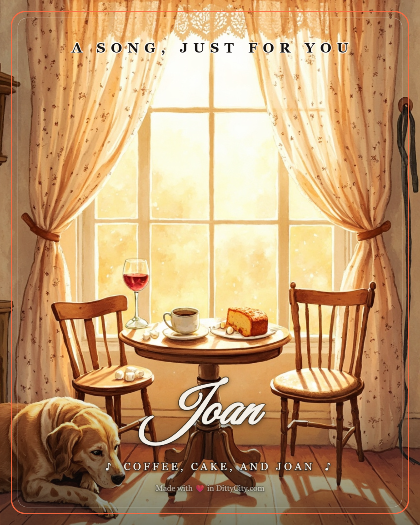 Personalized thankyou song for Joan, modern K-pop, glossy synth-pop production style