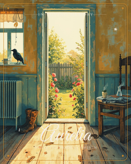 Personalized memory song for Aurelia, Gentle ambient with soft piano style
