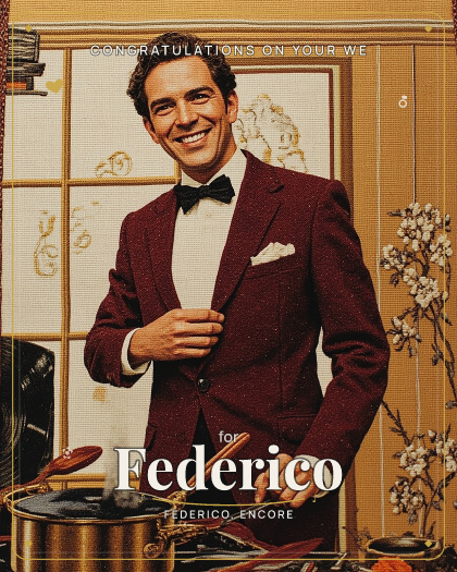 Personalized wedding song for Federico, Grand operatic aria style