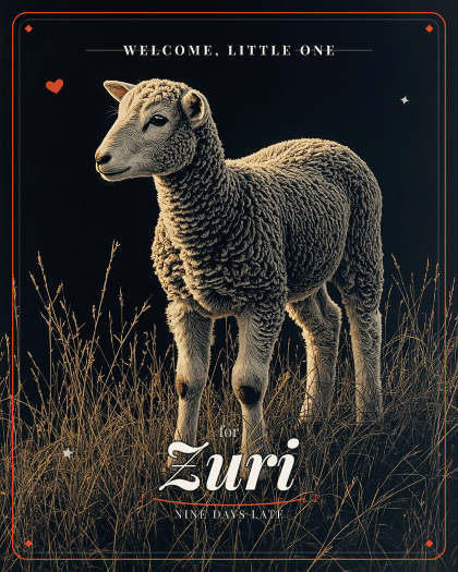 Personalized new baby song for Zuri, warm slow soul ballad style