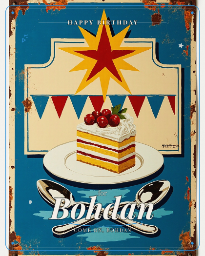 Personalized birthday song for Bohdan, polka style