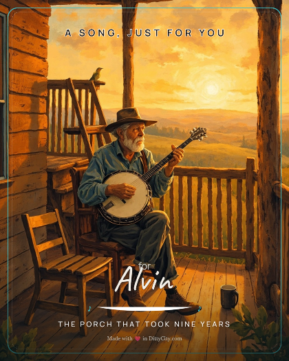Personalized just because song for Alvin, style
