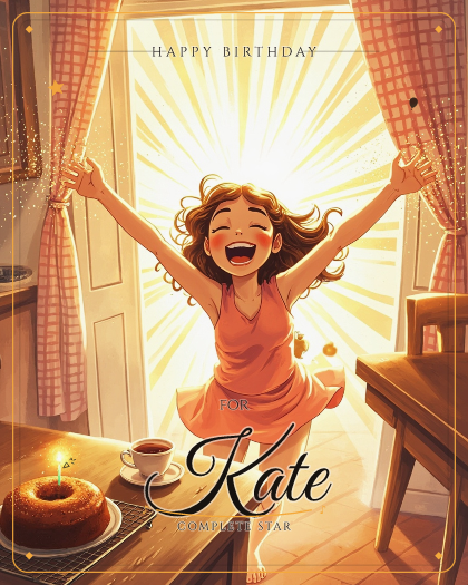 Personalized birthday song for Kate