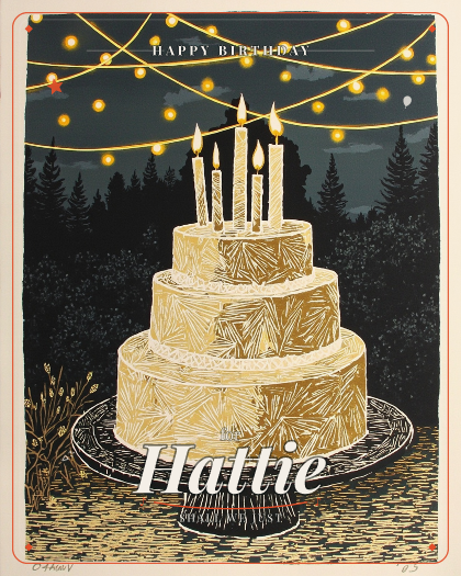 Personalized birthday song for Hattie,  style