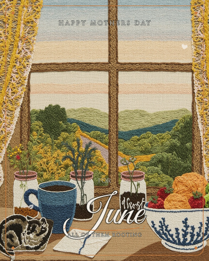 Personalized mothersday song for June, chilled lo-fi with warm mellow piano style