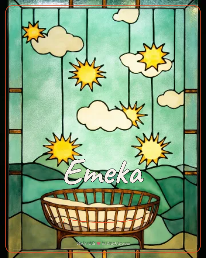 Personalized new baby song for Emeka, swinging vintage jazz with warm brass style
